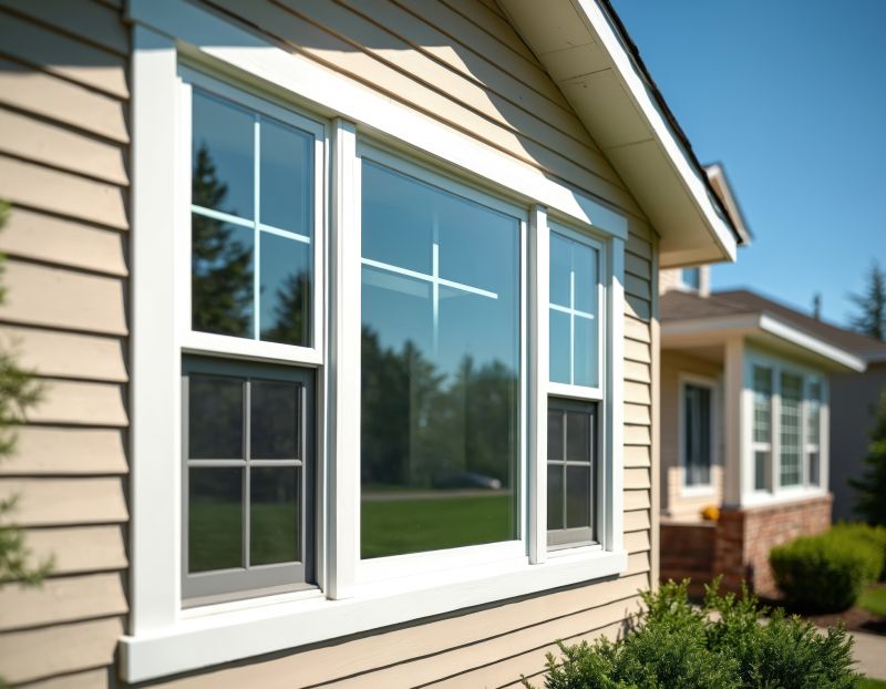 Double-Hung Windows on a House